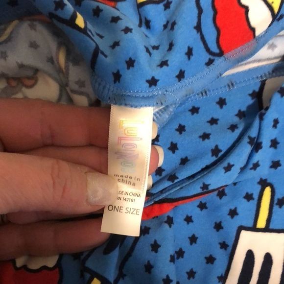 3/$30 OS LulaRoe Patriotic Collection Snowcone and Popsicle Printed Leggings - Picture 4 of 4